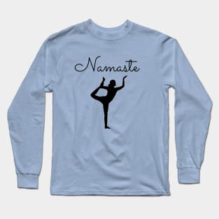 Namaste Yoga Pose Long Sleeve T-Shirt